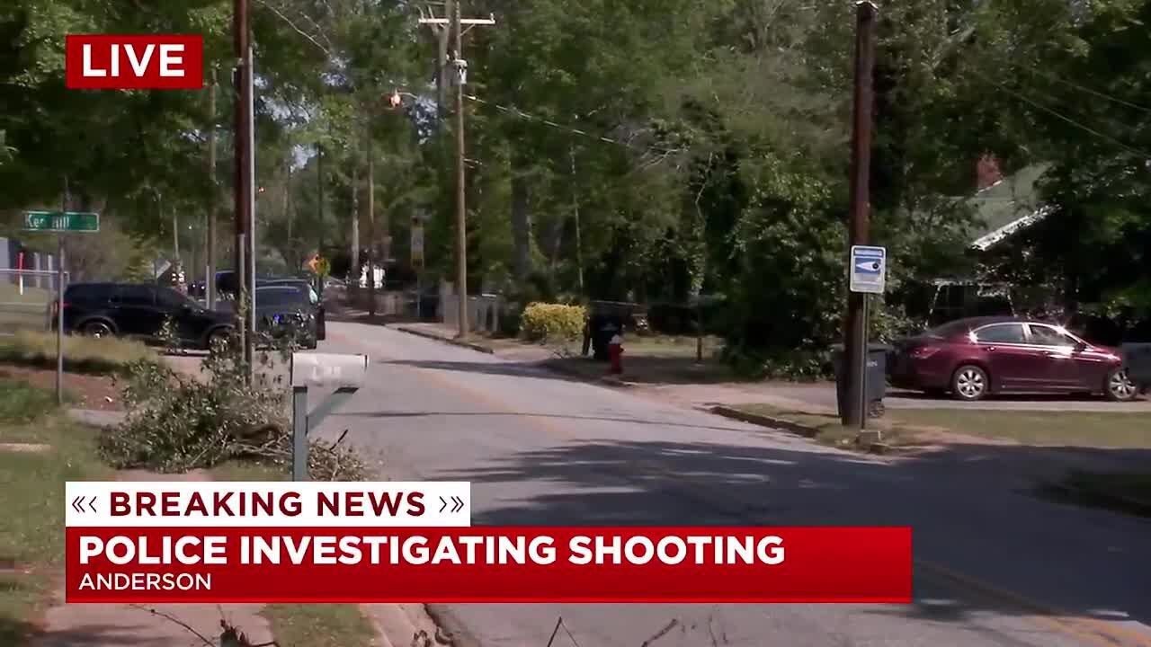 Police in Anderson searching for suspect in shooting near school - YouTube