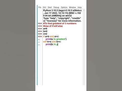 How to find greatest of 3 numbers in Python? - YouTube