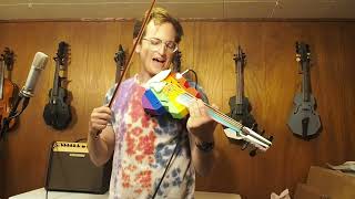 5-String 3D Printed Progress Pride Electric Viola