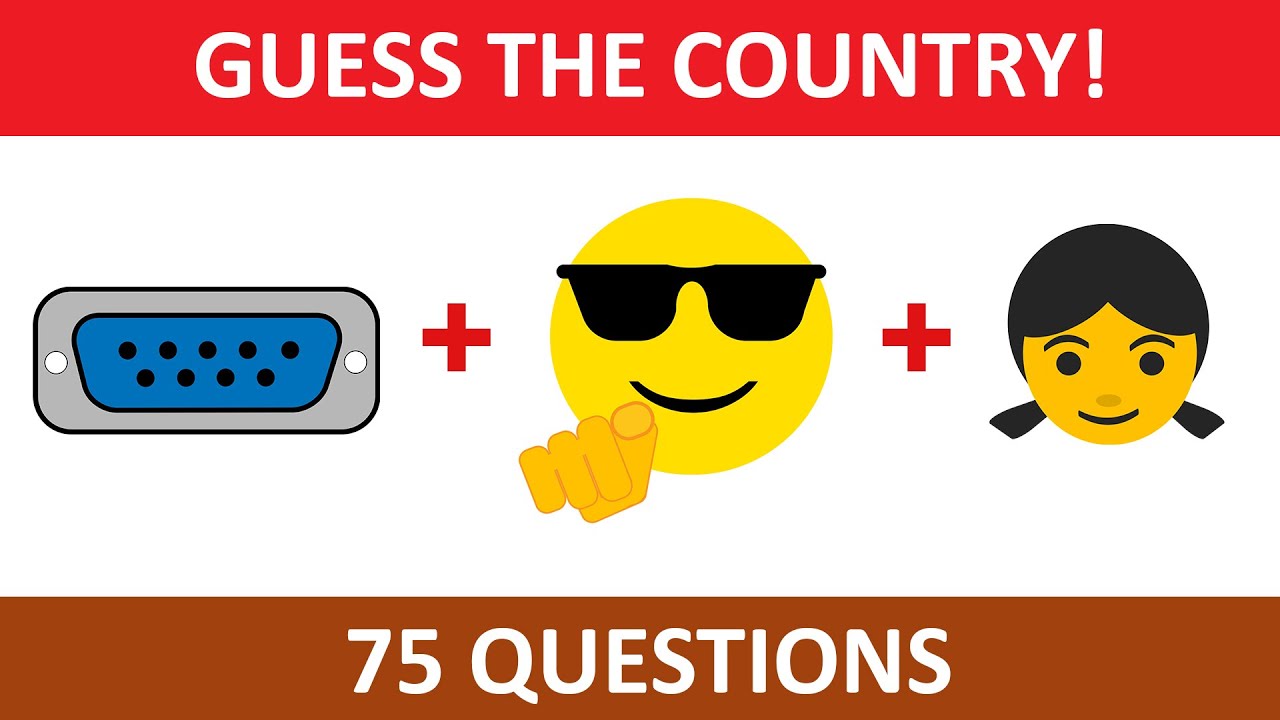 Guess the name of the country from emojis under 10 seconds 75