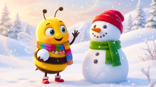 Buzzly Bee Builds a Snowman ❄️  Cute Winter Kids Song & 3D Animation for Children screenshot 1