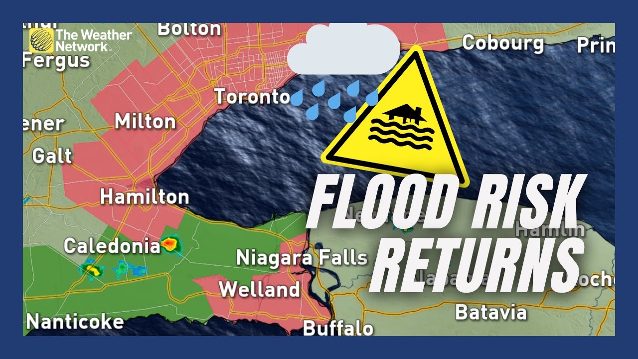 Flood risk returns for rush hour for Southern Ontario - YouTube