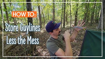 How to store loose tarp ends for storage