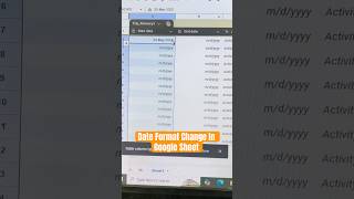 How to Change Date Format In Google Sheets #googlesheets #dateformat #changedateformat #exceltips