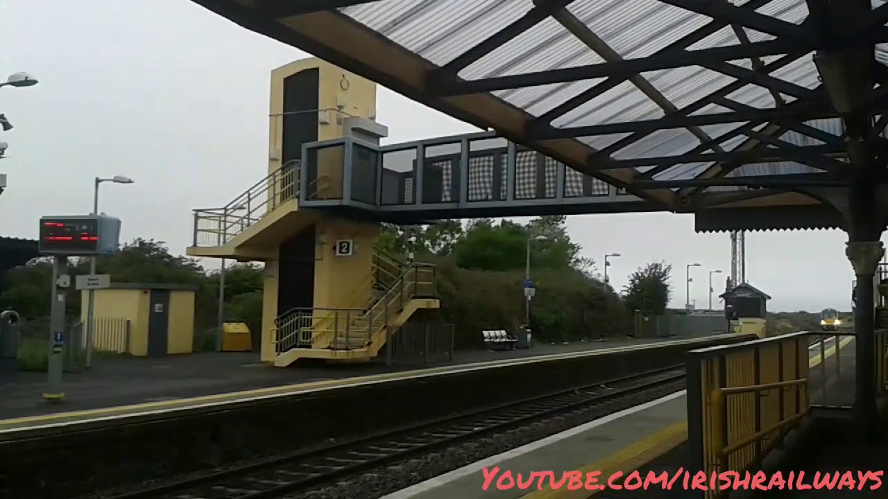 Out Of Service ICR Intercity Passes Skerries Train Station  Heading Towards Connolly Station