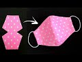 Easy Fast Face Mask - DIY Cloth Face Mask No Sewing Machine - Fabric Face Mask with Filter Pocket