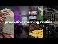 Productive morning routine | meditation, cooking breakfast, working out, journaling | DAVINE RILEY