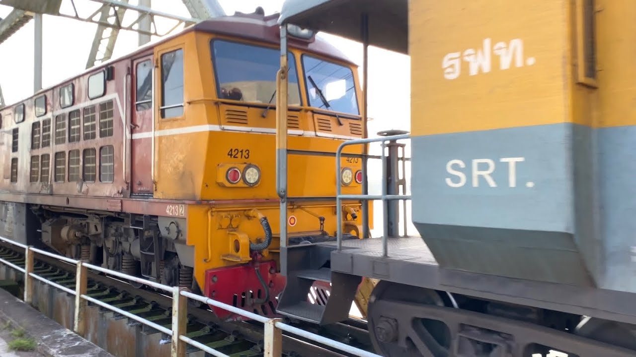 SRT. พามาชมรถไฟสายใต้ช่วงเช้า ข้ามสะพานจุลจอมเกล้าข้ามแม่น้ำตาปี และช่วงสายที่สถานีรถไฟสุราษฎร์ธานี