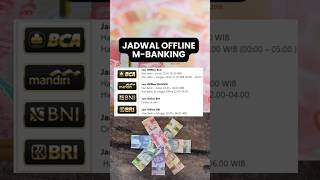 JADWAL BANK OFFLINE BCA MANDIRI BNI BRI #viral #trending #fyp #fypシ #fypシ゚viral #fy #fypyoutube