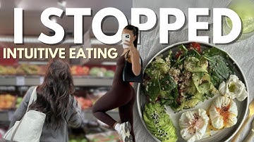 why I STOPPED eating intuitively | how I balance calorie counting and self-care