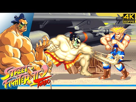 Street Fighter II Turbo - E. Honda (Arcade / 1992) 4K 60FPS