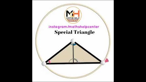 Special triangle|| triangle inscribed in circle|| isosceles triangle||maths activity || mathshelp