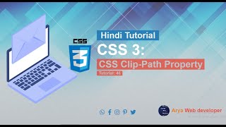 CSS3: CSS Clip-path Property Tutorial in Hindi. #CSS3 #Clippath #Hinditutorial