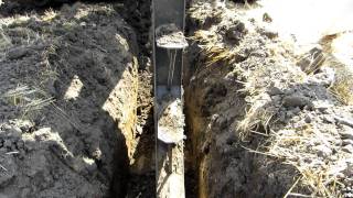 Our Model 712 Waynes Tile Pro Plow mounted on a John Deere 9420 Part 1