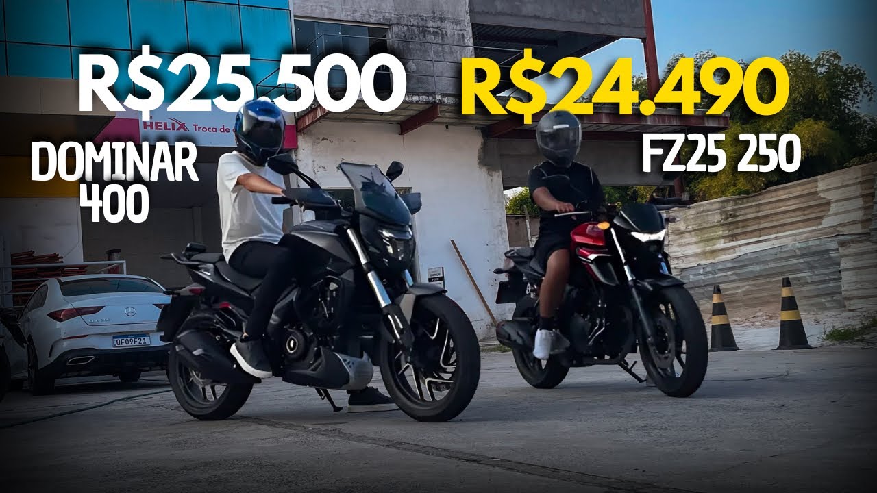 DOMINAR 400 VS FZ-25 / OPINIÃO DE DONO