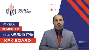 PGC lectures-Inter Part 1-KPK Board-Computer-Chapter 2 - RAM and its Types
