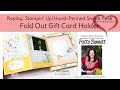 Fold Out Gift Card Holder with Hand-Penned Memories & More cards