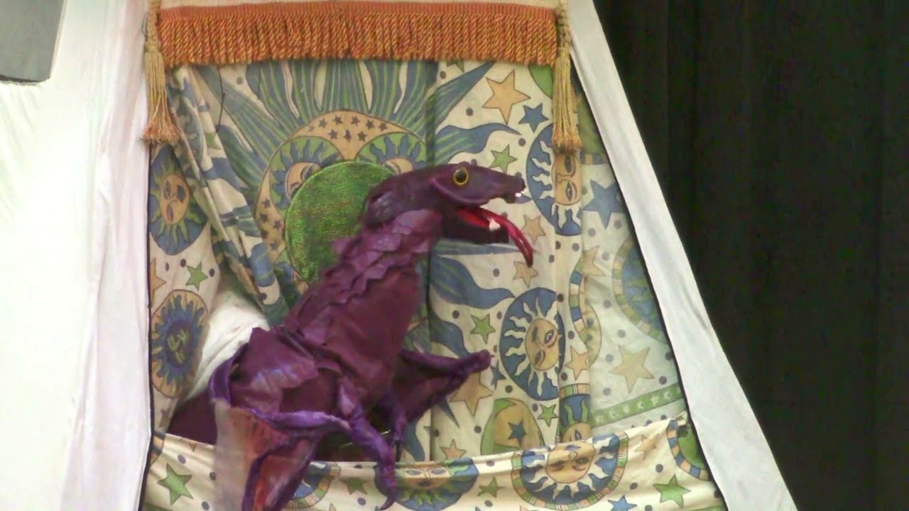 Fooble the Dragon Answers Questions at the 2022 Oregon Country Fair