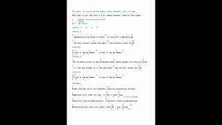 The Cats: IF YOU'LL BE MY WOMAN - Original & In Sync LYRICS & CHORDS - Free* 2 TABS: DairyBeat: