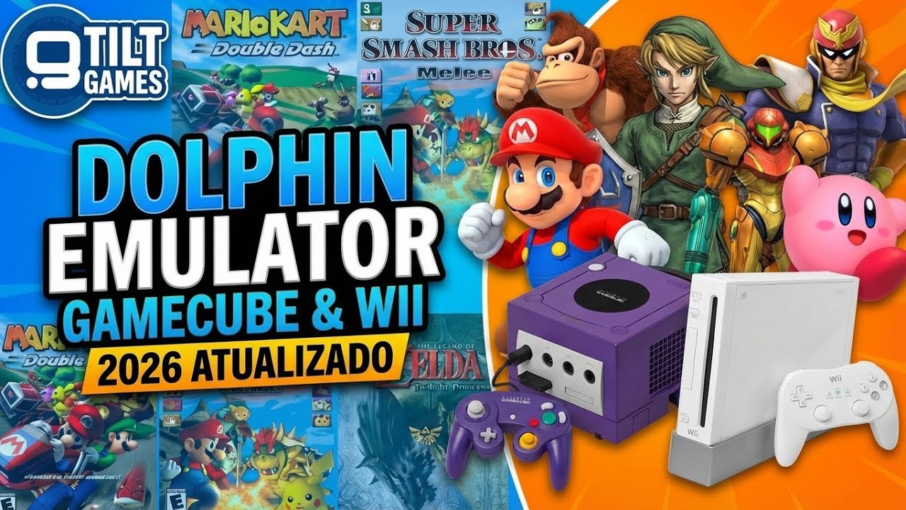O MELHOR Emulador de Wii e GameCube: Dolphin 2026! Instalação e Como Colocar Jogos