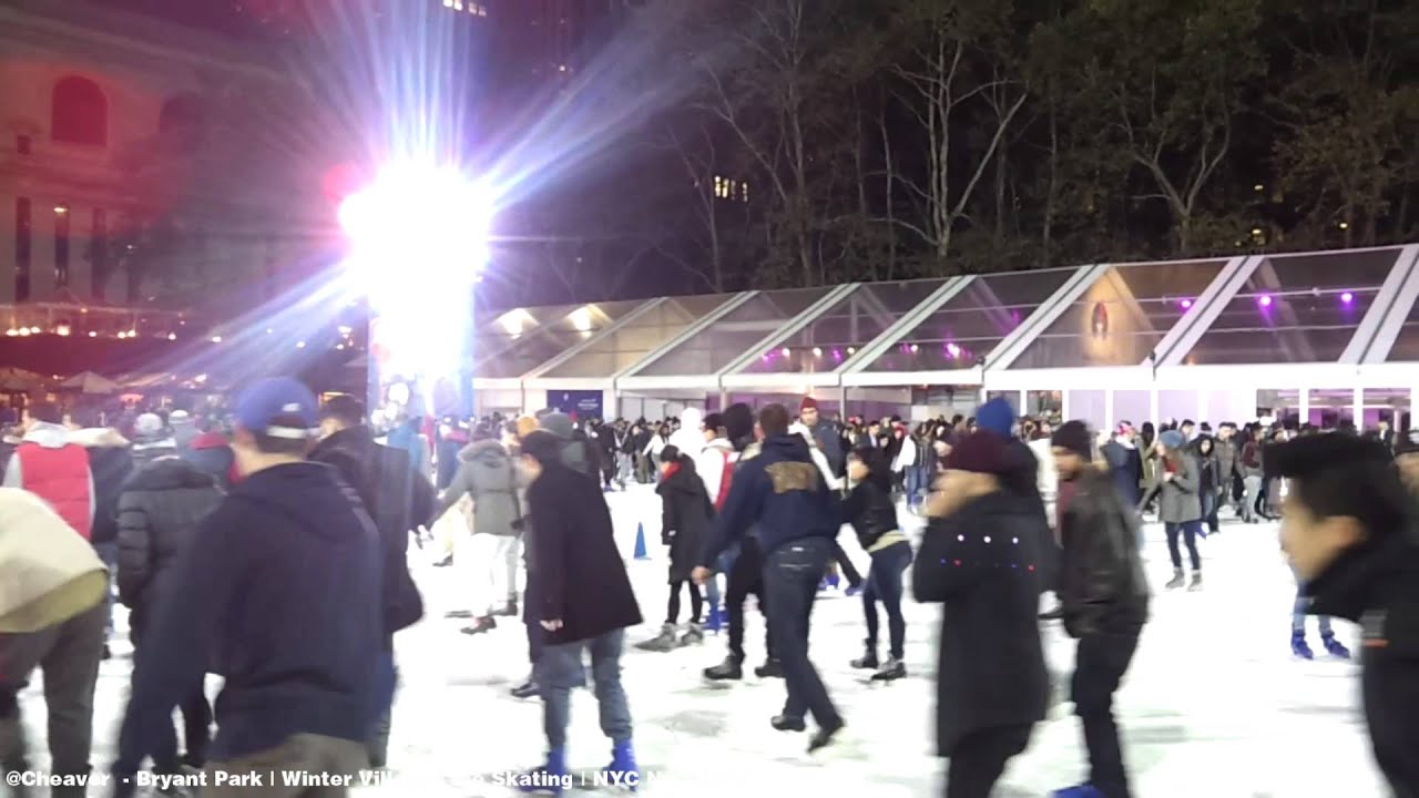 Bryant Park | Winter Village | Ice Skating | NYC NOV 2014 | @Cheavor
