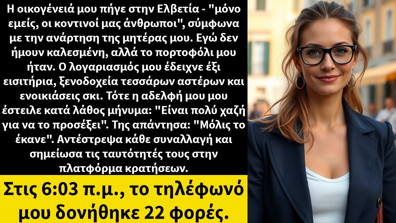 Η οικογένειά μου πήγε στην Ελβετία - 