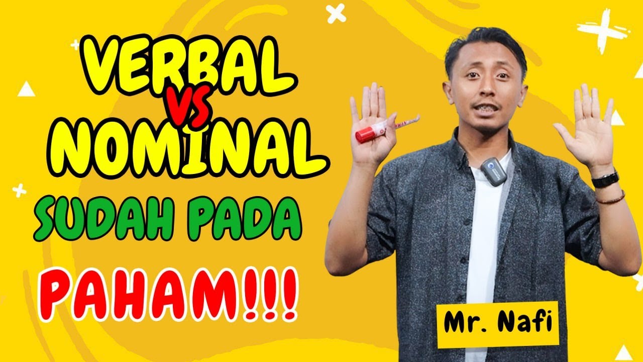 KALIMAT VERBAL DAN NOMINAL DALAM BAHASA INGGRIS #learnenglish