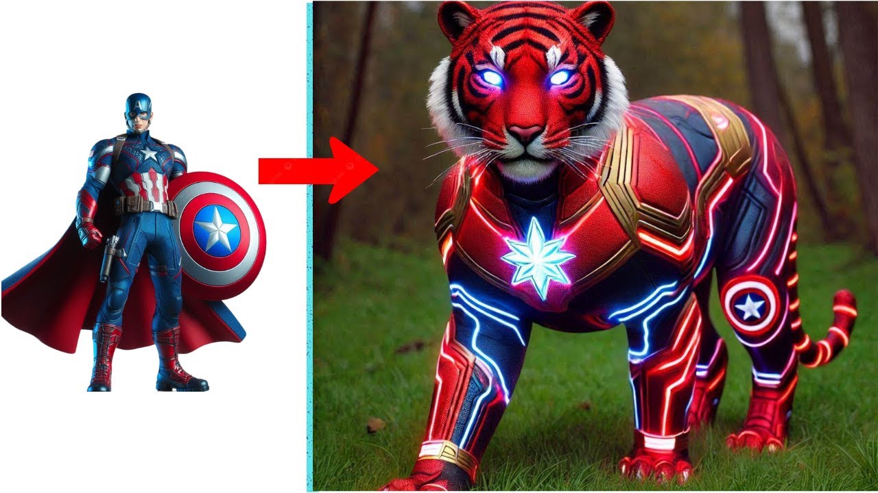 AVENGERS But TIGER VENGERS⚡💥 All Characters (marvel & DC) 2024💥💥