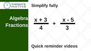 Simplify fully this algebra fraction - GCSE maths grade 5 higher paper