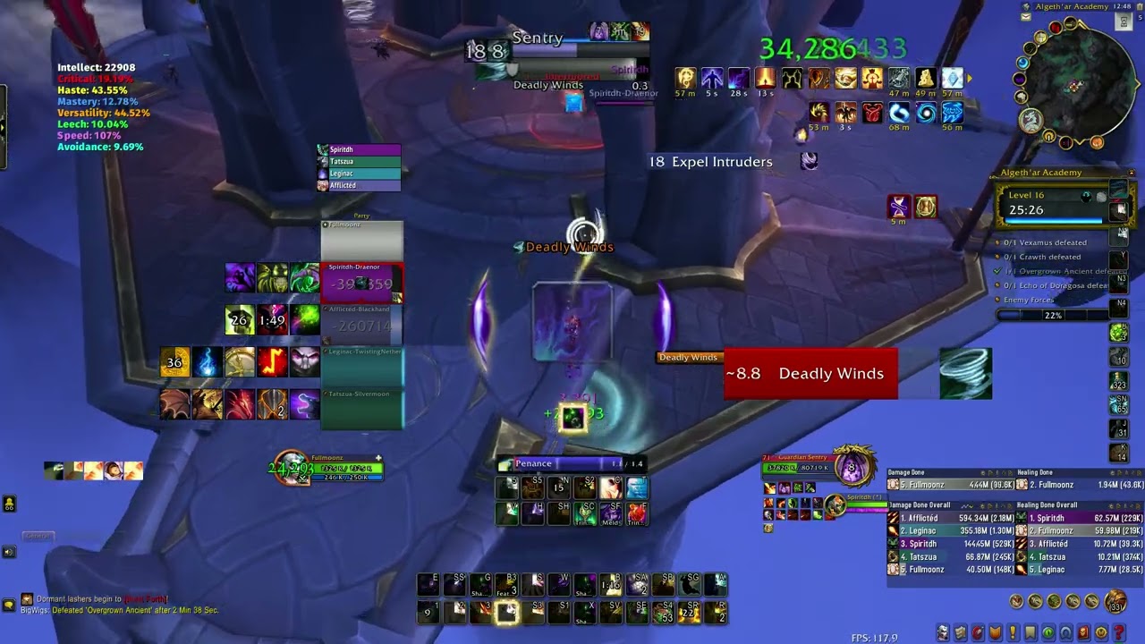 WOW DRAGONFLIGHT - DISCIPLINE PRIEST - Algeth'ar Academy MYTHIC+ 16 - SEASON 4 - WEEK 6