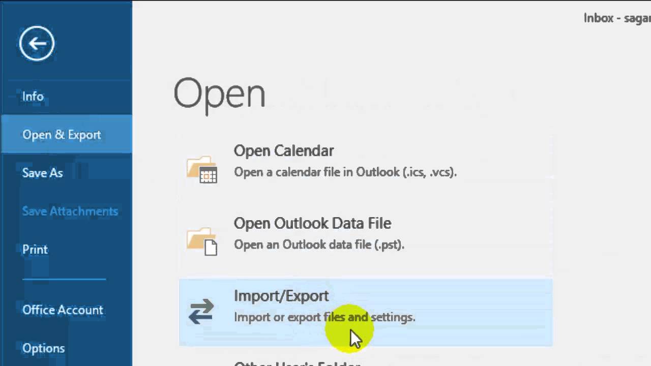 How to import calendar in Outlook YouTube