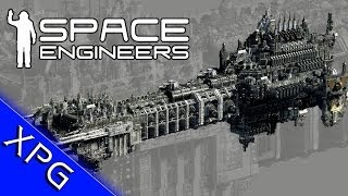 Space Engineers :Warhammer 40k Battleship Thunderhawk dropship (Community Build)