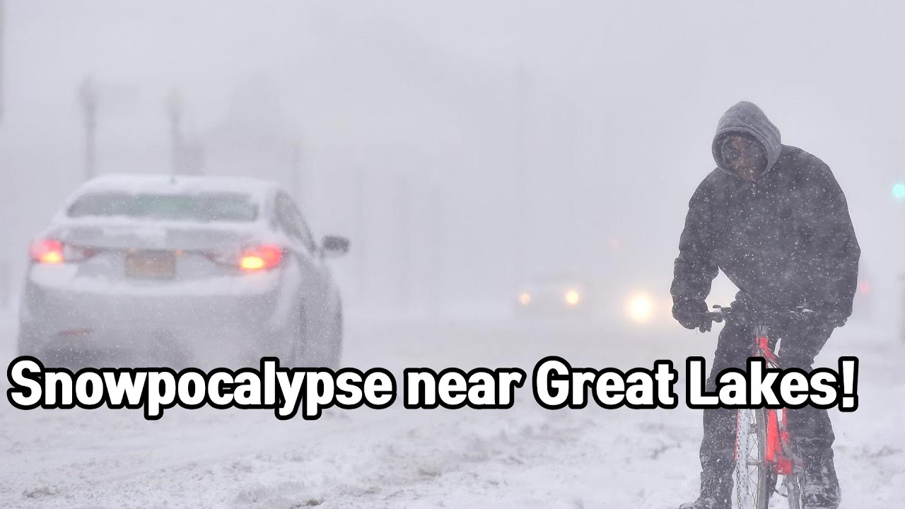 1-2 feet of snow expected near Great Lakes due to lake-effect weather