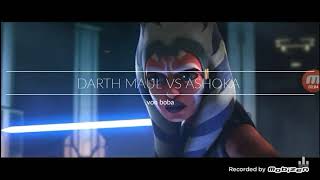 Darth maul vs Ashoka tano (with cool Music )