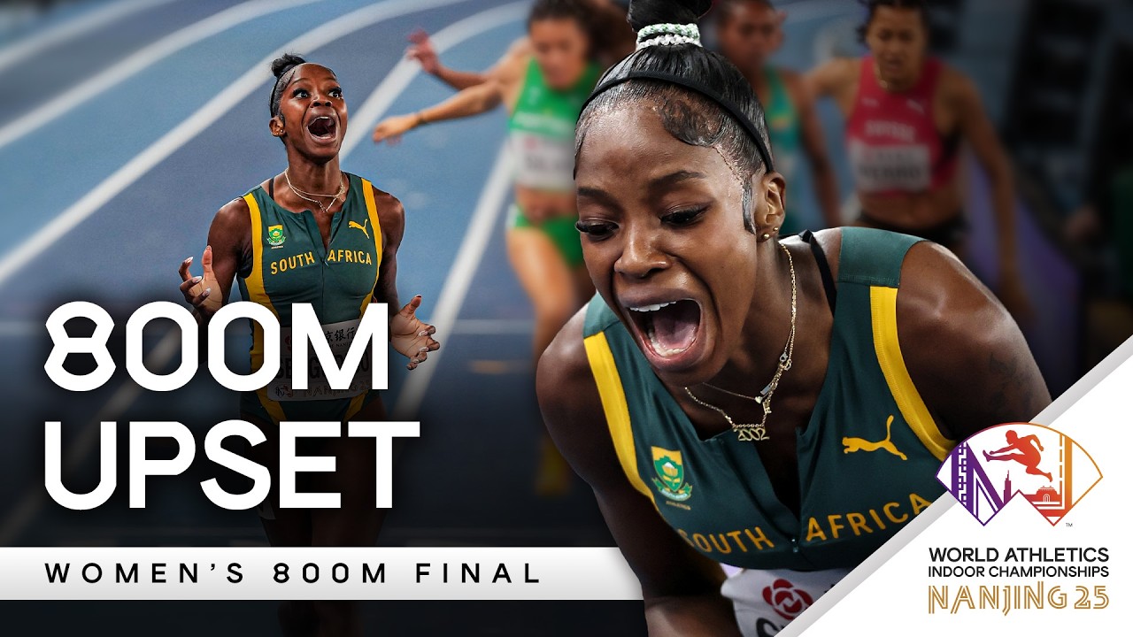 Sekgodiso in shock after winning gold - Women's 800m Final | World Indoor Championships Nanjing 2025