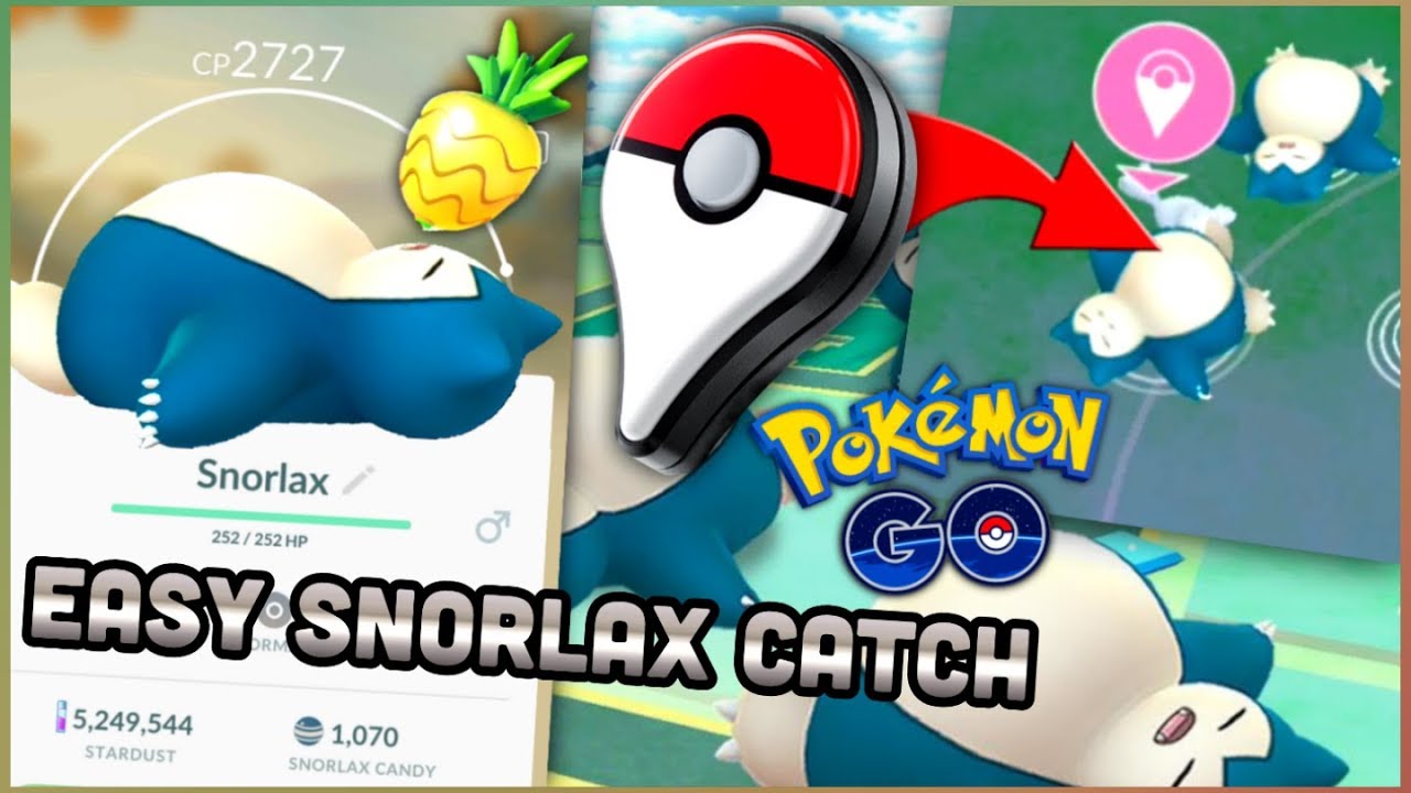 SLEEPING SNORLAX 100% CATCH RATE FOR POKEMON GO EVENT ONLY