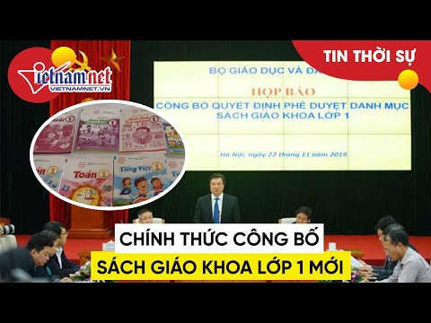 Video Chính thức công bố sách giáo khoa lớp 1 mới | Tin tức... - YouTube