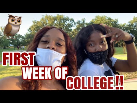 Move in day + first week college vlog (TWU edition)