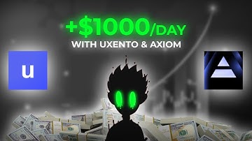 How To Make $1,000 A Day Trading Memecoins (AXIOM PRO + UXENTO)