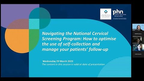 Navigating the National Cervical Screening Program: How to optimise self-collection (29 March 2023)