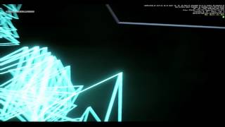 CryEngine Sphere Dissolve test to tron room