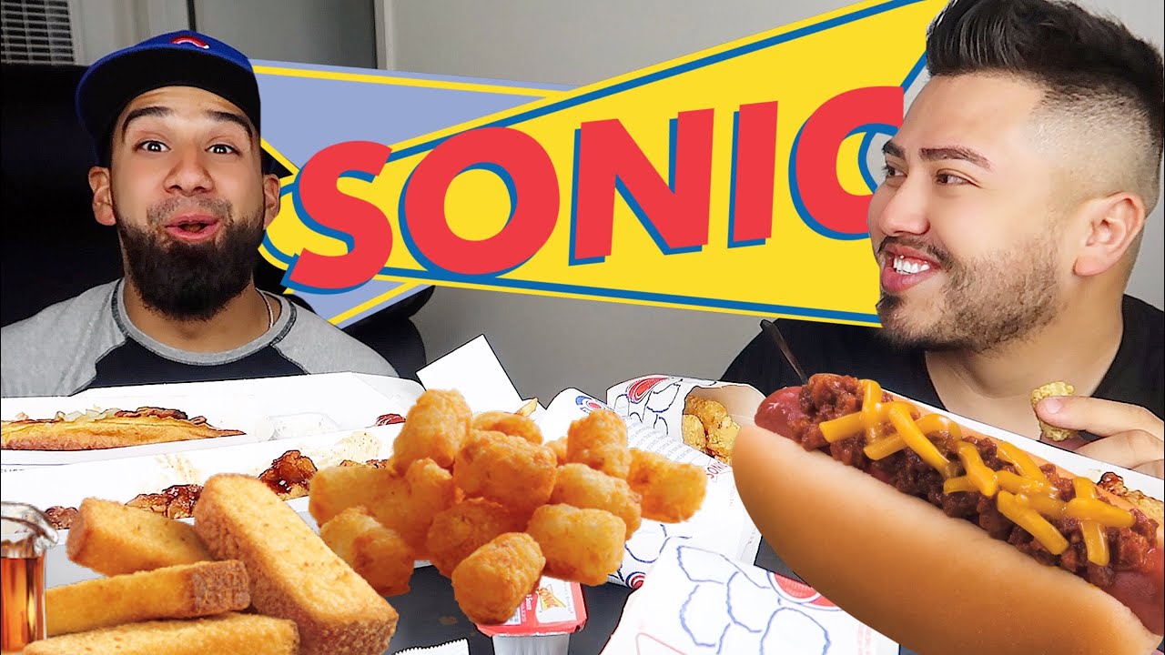 Massive SONIC MUKBANG (Chili Cheese Pretzels, French Toast Sticks