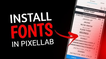How To Add Custom Fonts in Pixellab App || Make Your Thumbnails Attractive #pixellab #customfonts🔥