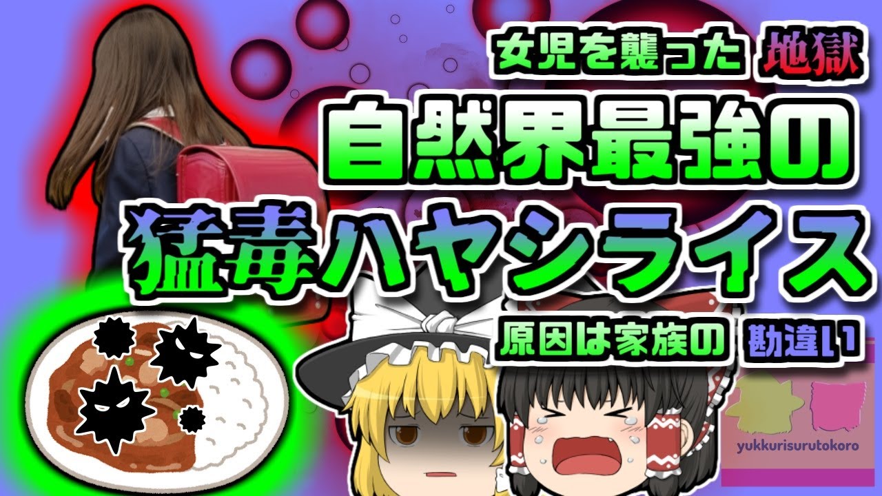 【1999年千葉】女児を襲った地獄の日々 「自然界最強の毒入りハヤシライス」を食べてしまい食中毒に...【ゆっくり解説】