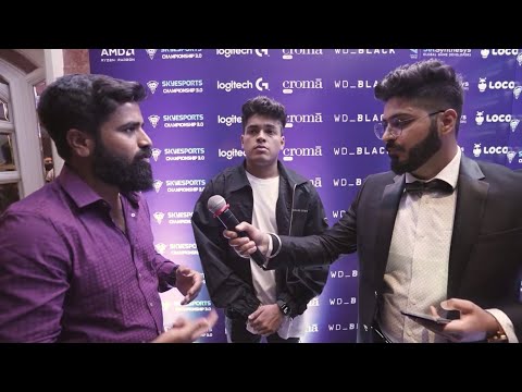 @JONATHAN GAMING and @Ghatak Gaming Interview at AMD Ryzen Skyesports Championship 3.0 Awards Ni