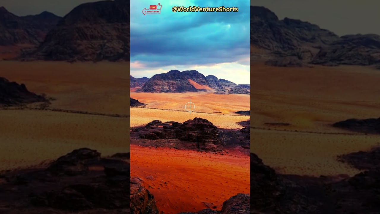 Wadi Rum, deserto di sabbia rossa e forme rocciose uniche 