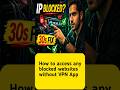 IP Address Blocked? Fix IP Block in 30 Seconds ⚡ #Shorts