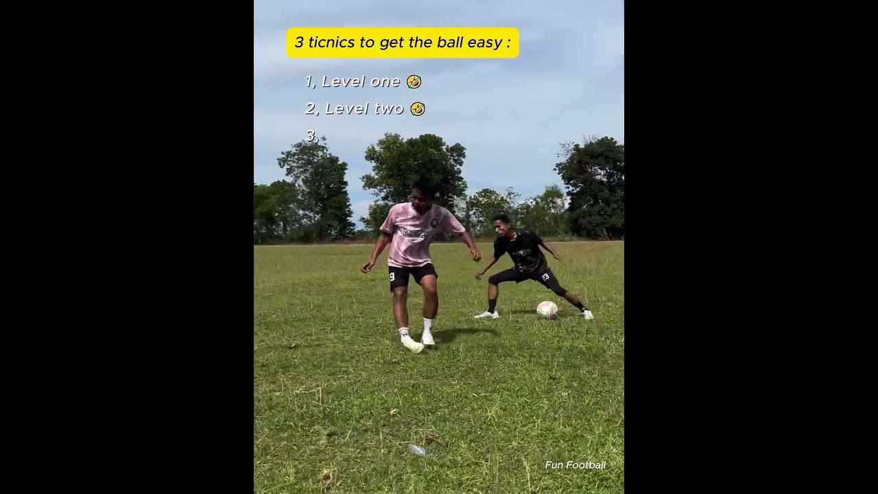 3 Tactics to get the ball easy😂 #football #skills