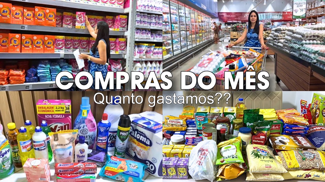 COMPRAS DO MÊS FEVEREIRO NO ATACADISTA | QUANTO GASTAMOS?? MOSTREI TUDO!!