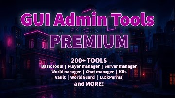 ⛏️ GUI Admin Tools PREMIUM ⛏️ - ALL IN ONE Minecraft Spigot Plugin